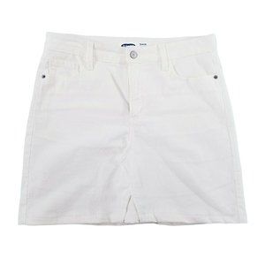 Old Navy Cream Rockstar Super Skinny High Rise Corduroy Skirt Women Size 10